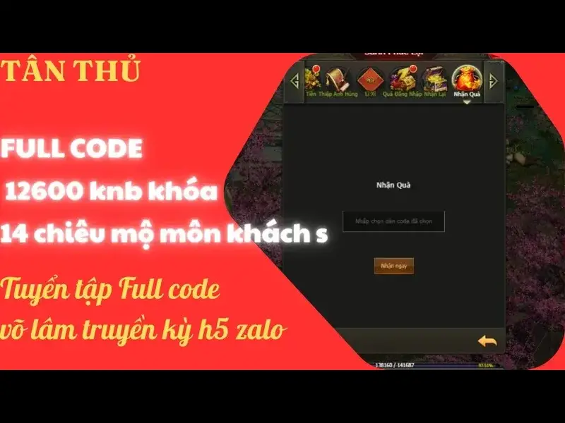 Vltk H5 Zalo Code Mới Nhất Và Miễn Phí Cho Mọi Người Chơi